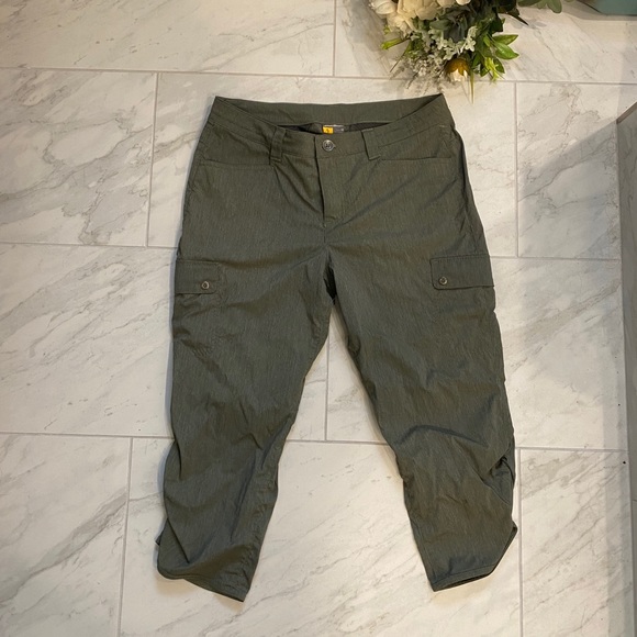 Eddie Bauer Pants - Eddie Bauer Olives Colored Ruched Capris